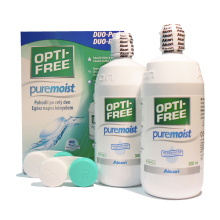 roztok na kontaktn oky OPTI-FREE PureMoist 2x 300 ml s pouzdry